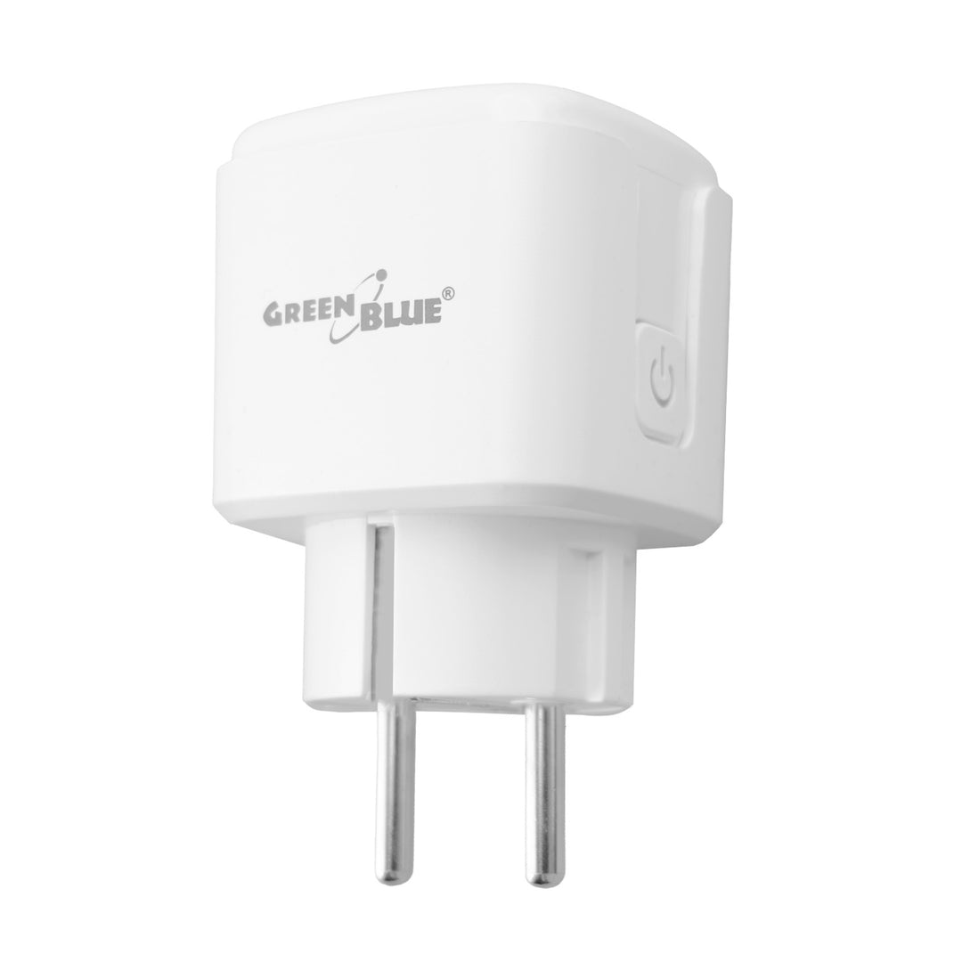 Toma de corriente WiFi GreenBlue con control remoto, compatible con Android/iOS/Alexa/Google Home, temporizador, medidor de potencia, máx. 16 A/3840 W, GB735 W, 3 unidades