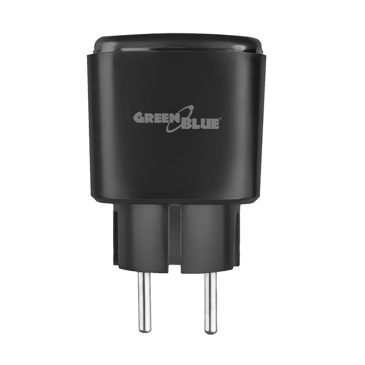 Enchufe WiFi GreenBlue con control remoto, compatible con Android/iOS/Alexa/Google Home, temporizador, medidor de potencia, máx. 16 A/3840 W, GB735 B, 3 unidades