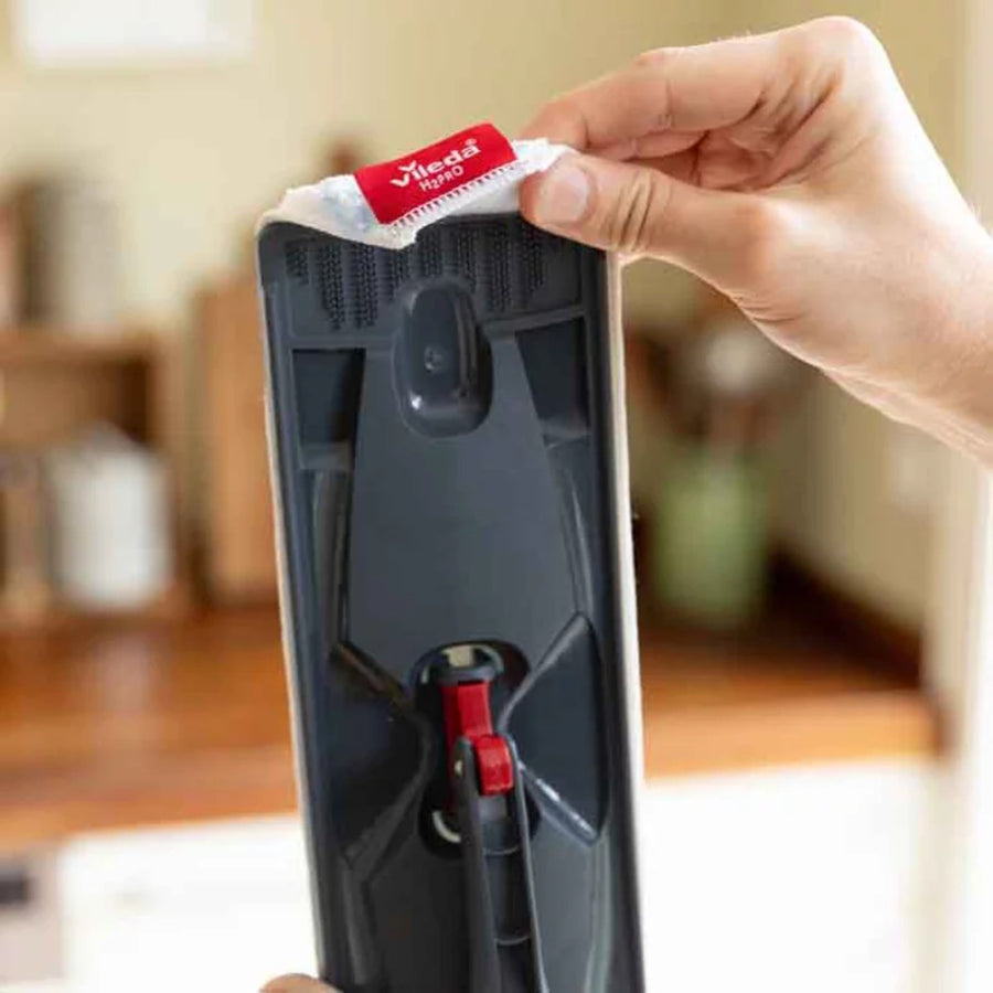 Recambio para la mopa plana Vileda H2prO, de microfibra, apto para lavadora, 175786, 3 unidades