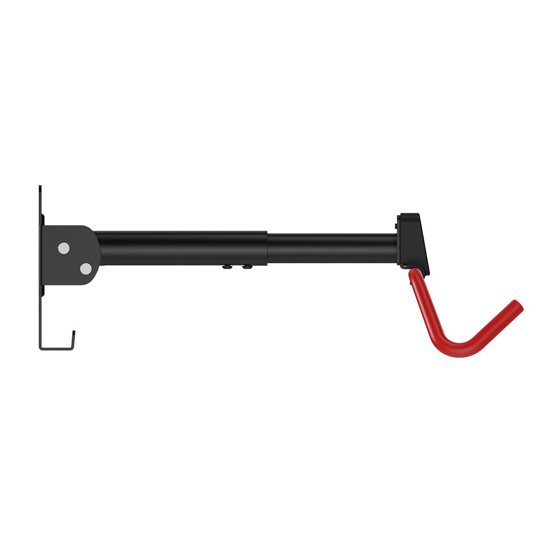 Soporte/colgador de pared para bicicletas Maclean, horizontal, acero, carga máxima de 30 kg, ángulo ajustable, MC-172, 2 unidades