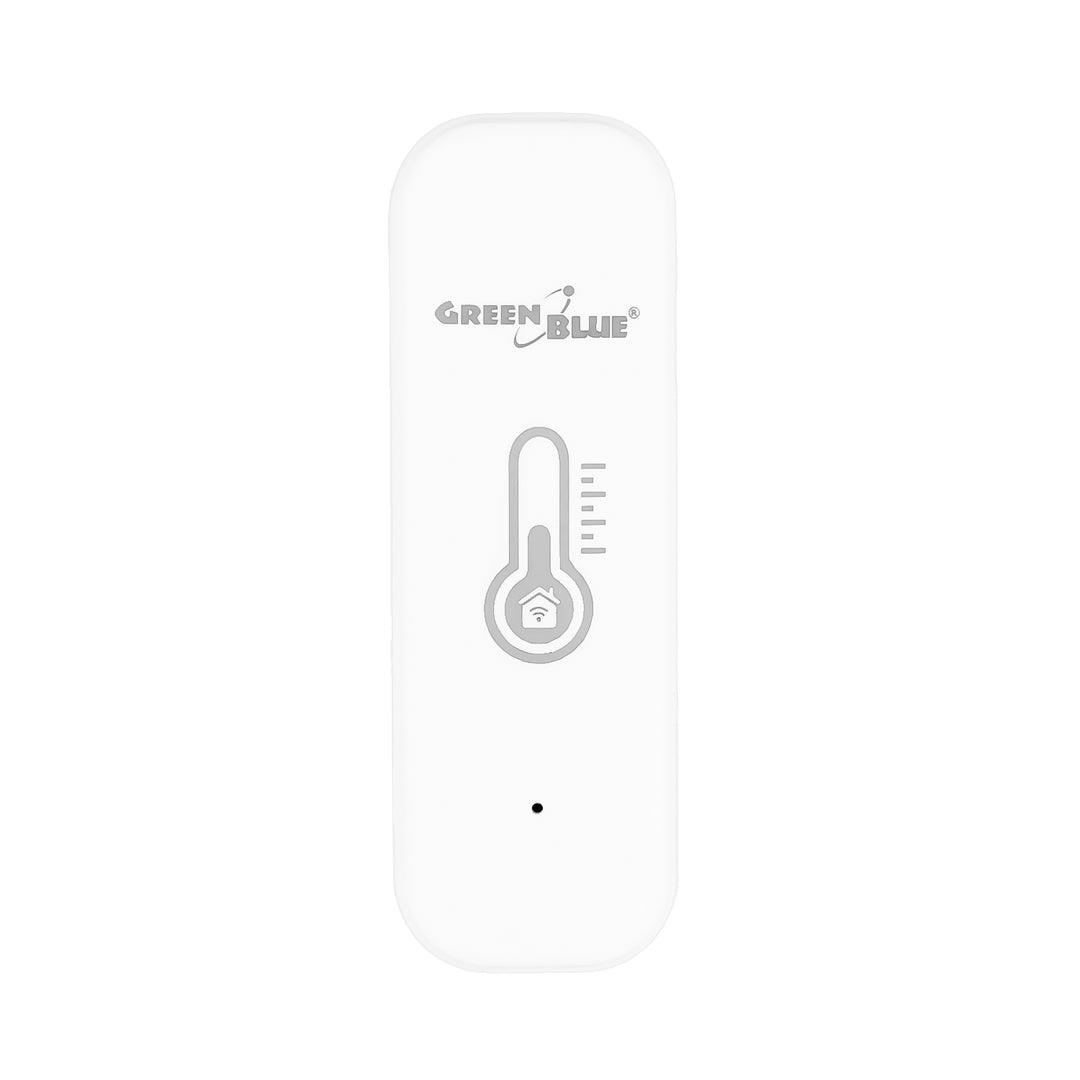 Sensor de temperatura y humedad WiFi GreenBlue, Android/iOS/Alexa/Google Home, 3,0 V CC, LR03x2, GB737 + 2 pilas R-03 LR03 AAA alcalinas Varta Industrial 4003