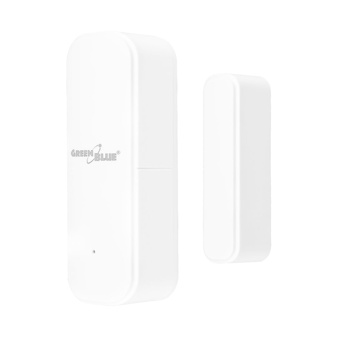 Contactor inalámbrico / sensor de apertura WiFi GreenBlue, Android/iOS, para puertas / ventanas, 3,0 V CC, LR03x2, GB479 W + 2 pilas R-03 LR03 AAA alcalinas Varta Industrial 4003