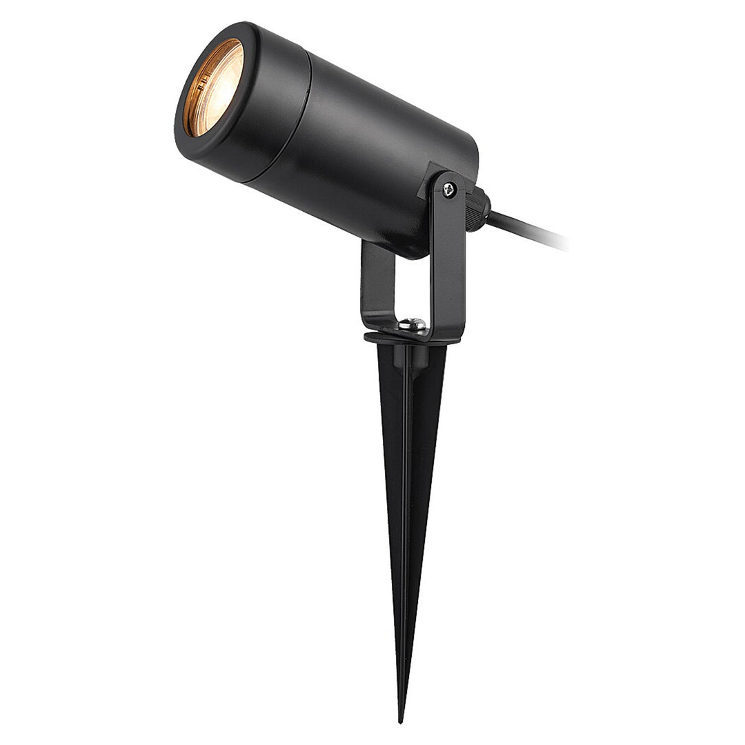 Lámpara de suelo Rabalux Krobia, IP65, color negro, casquillo GU10, máx. 4 W, 7814