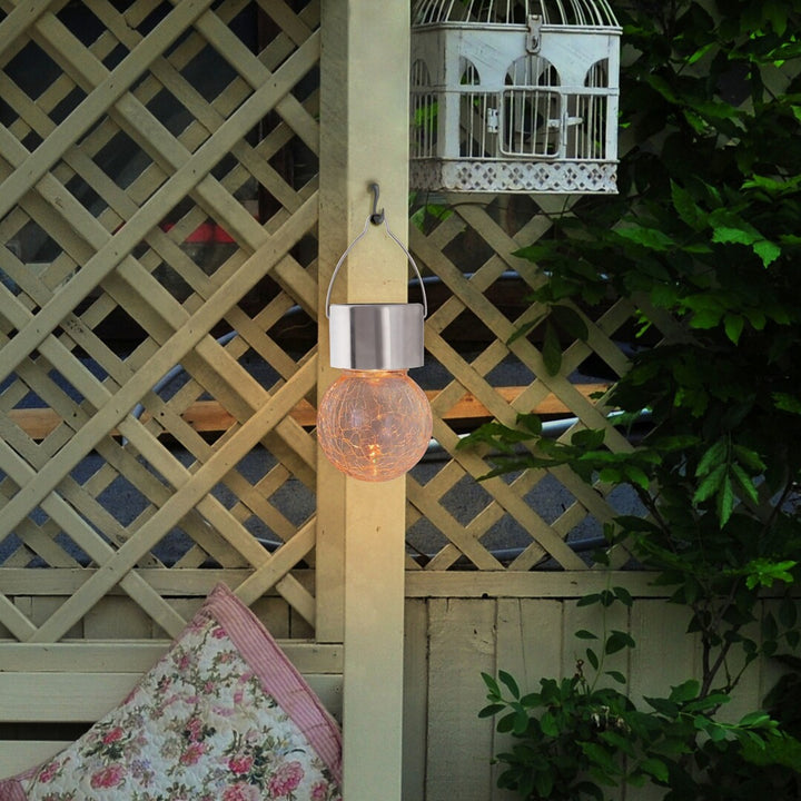 Lámpara solar Rabalux Yola, 1 lm, IP44, color cromo satinado, LED de 0,06 W, 7850