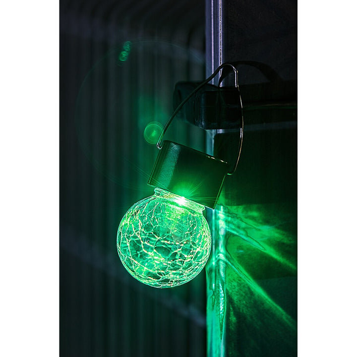 Lámpara solar Rabalux Yola, 1 lm, IP44, color cromo satinado, LED de 0,06 W, 7850