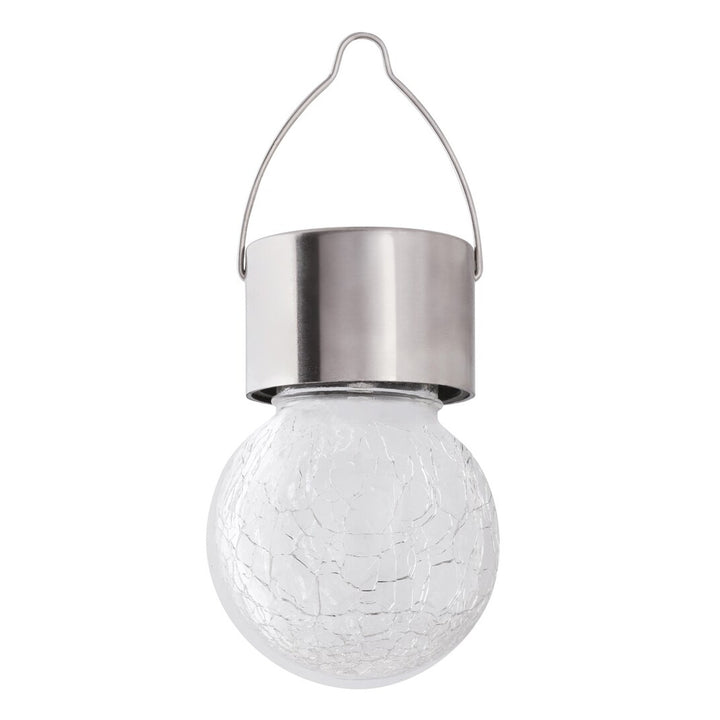 Lámpara solar Rabalux Yola, 1 lm, IP44, color cromo satinado, LED de 0,06 W, 7850