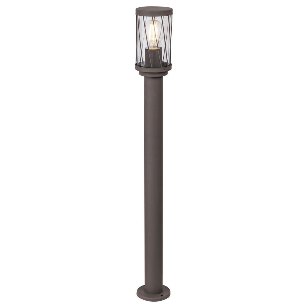 Lámpara de jardín de pie Rabalux Budapest, IP44, color marrón, casquillo E27, máx. 40 W, 8890