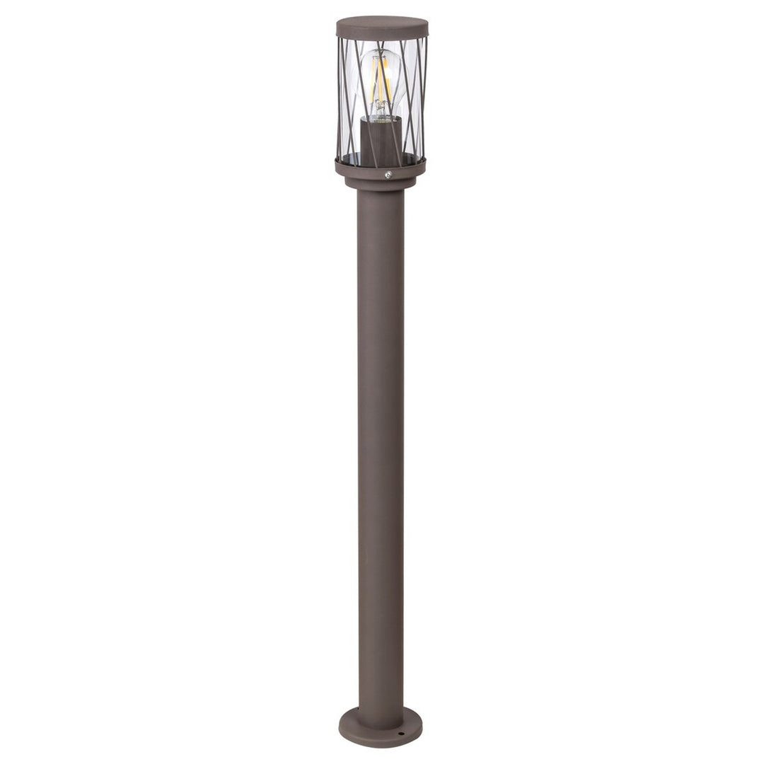 Lámpara de jardín de pie Rabalux Budapest, IP44, color marrón, casquillo E27, máx. 40 W, 8890