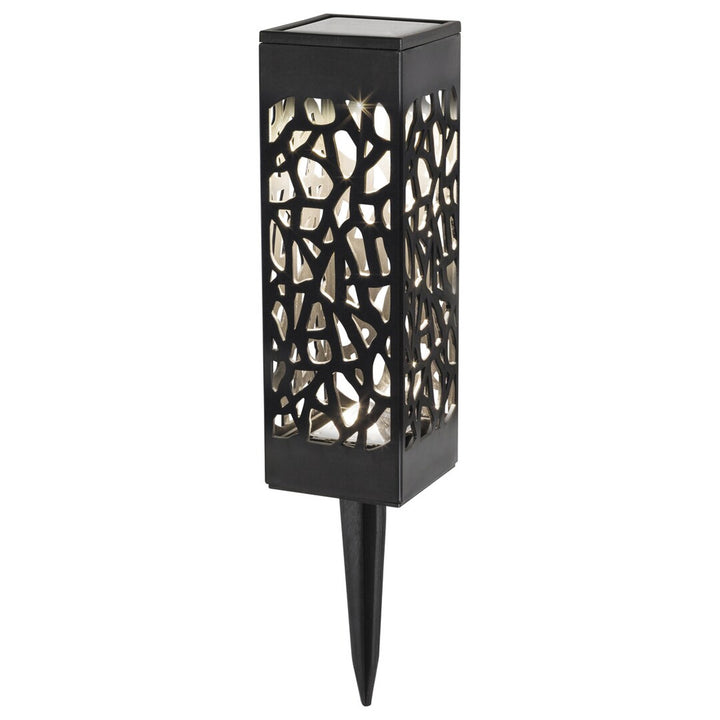 Lámpara solar Mora, 2 lm, grado de protección IP23, color negro, LED de 0,16 W, 8949
