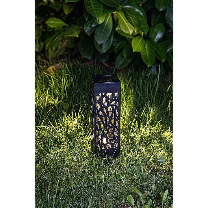 Lámpara solar Mora, 2 lm, grado de protección IP23, color negro, LED de 0,16 W, 8949