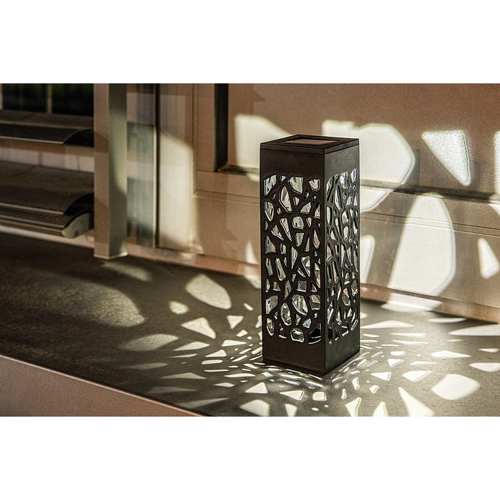 Lámpara solar Mora, 2 lm, grado de protección IP23, color negro, LED de 0,16 W, 8949