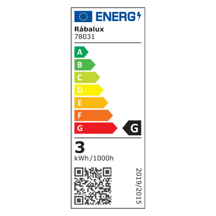 Lámpara para debajo de armarios Rekar, 180 LM, IP20, color plateado, LED de 3 W, 78031
