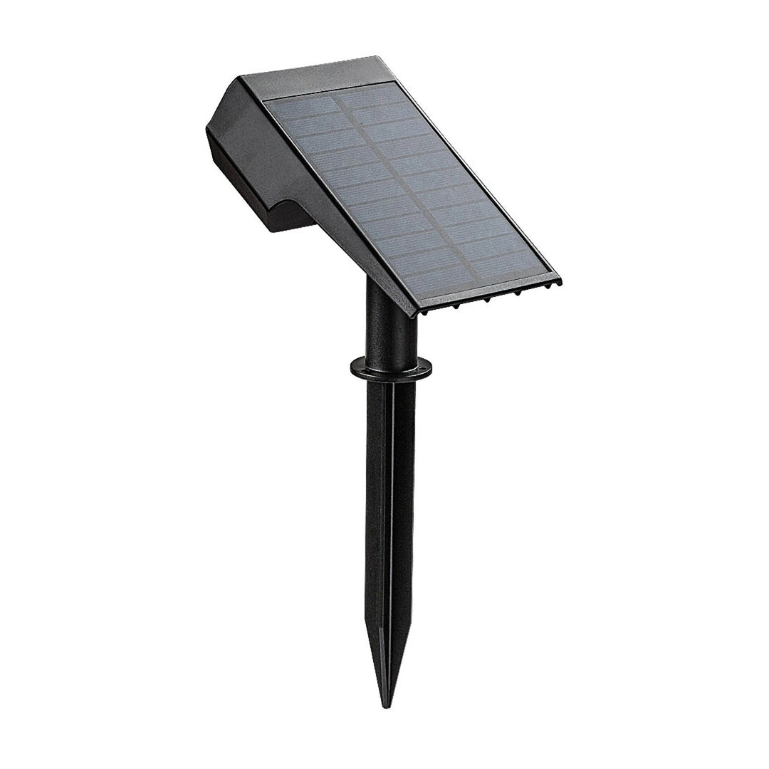 Lámpara solar Rabalux Nantes, 50 LM, IP65, negra, LED de 0,5 W, 77088