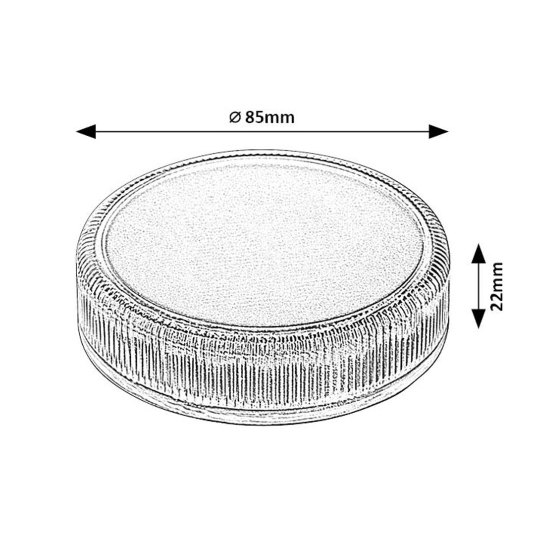 Lámpara solar Trillo LED de 0,3 W, sensor crepuscular, color transparente, IP65, K 4000, 77175
