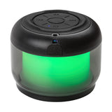 Lámpara de escritorio Rabalux Radelia, altavoz Bluetooth, RGB, negra, IP20, batería, 76110