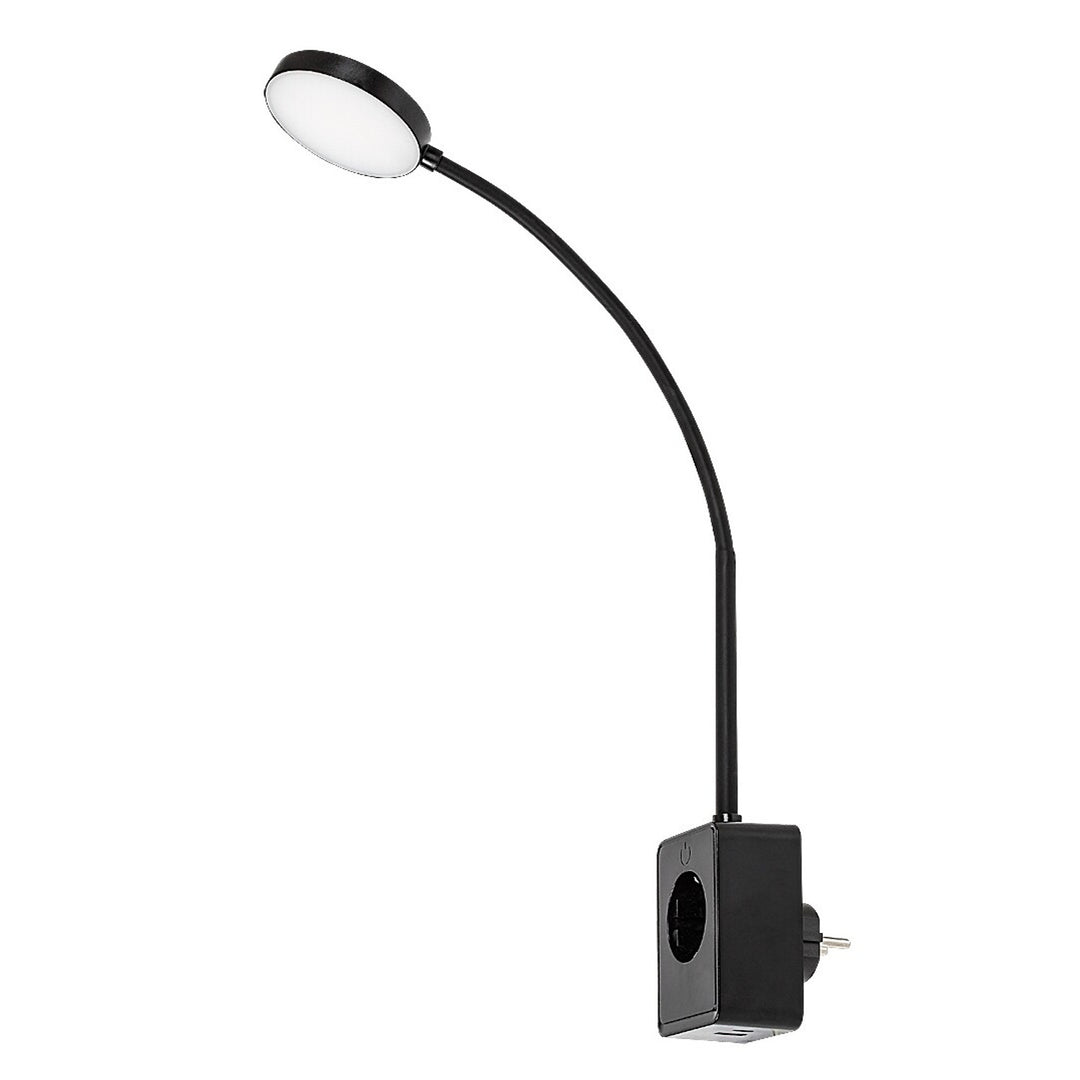 Aplique Rabalux Tivro, LED 4 W, negro, IP20, 3 opciones de temperatura de color: 3000, 4000 y 6000, 71284