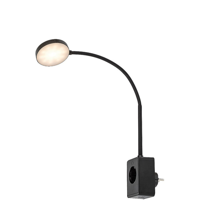 Aplique Rabalux Tivro, LED 4 W, negro, IP20, 3 opciones de temperatura de color: 3000, 4000 y 6000, 71284