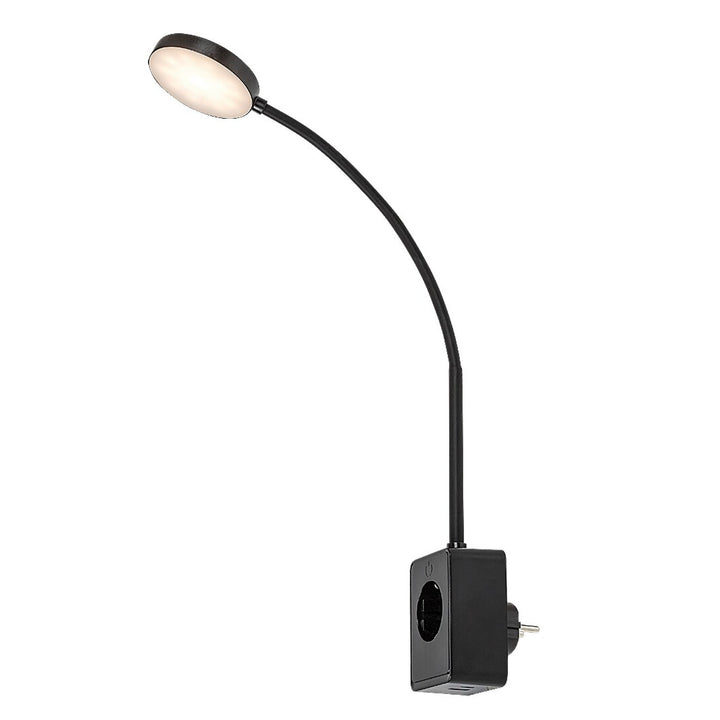 Aplique Rabalux Tivro, LED 4 W, negro, IP20, 3 opciones de temperatura de color: 3000, 4000 y 6000, 71284