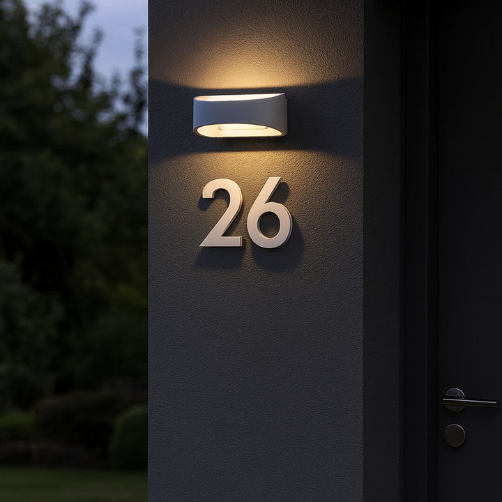 Aplique exterior Rabalux Gerla, blanco, LED 9 W, IP54, 3000 K, 77178