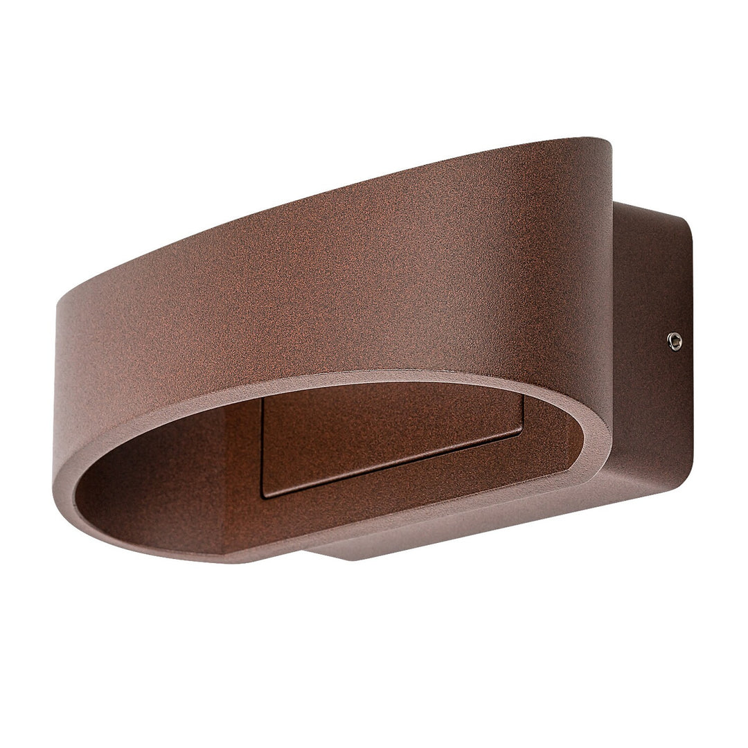 Aplique exterior Rabalux Gerla, color marrón, LED 9 W, IP54, 3000 K, 77180