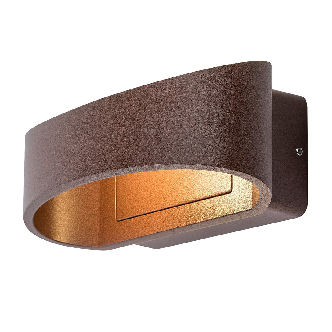 Aplique exterior Rabalux Gerla, color marrón, LED 9 W, IP54, 3000 K, 77180