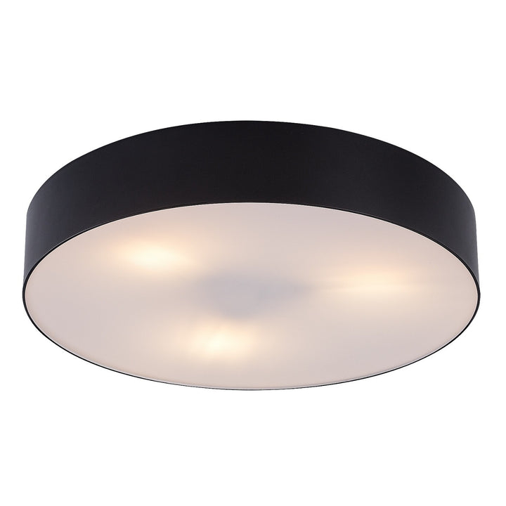 Lámpara Rabalix Dolen, negra, 3x E27, máx. 9 W, IP43, 75066