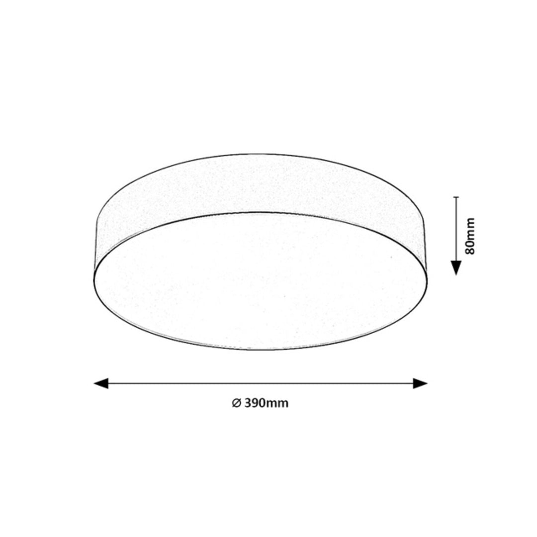 Lámpara Rabalix Dolen, negra, 3x E27, máx. 9 W, IP43, 75066