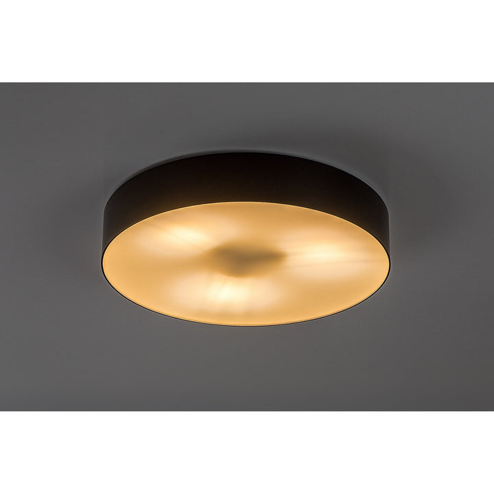 Lámpara Rabalix Dolen, negra, 3x E27, máx. 9 W, IP43, 75066