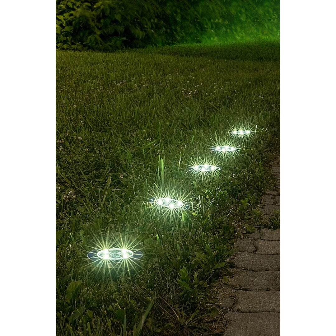 Lámpara solar de jardín Rabalux Dannet, IP44, color cromo satinado, 7975
