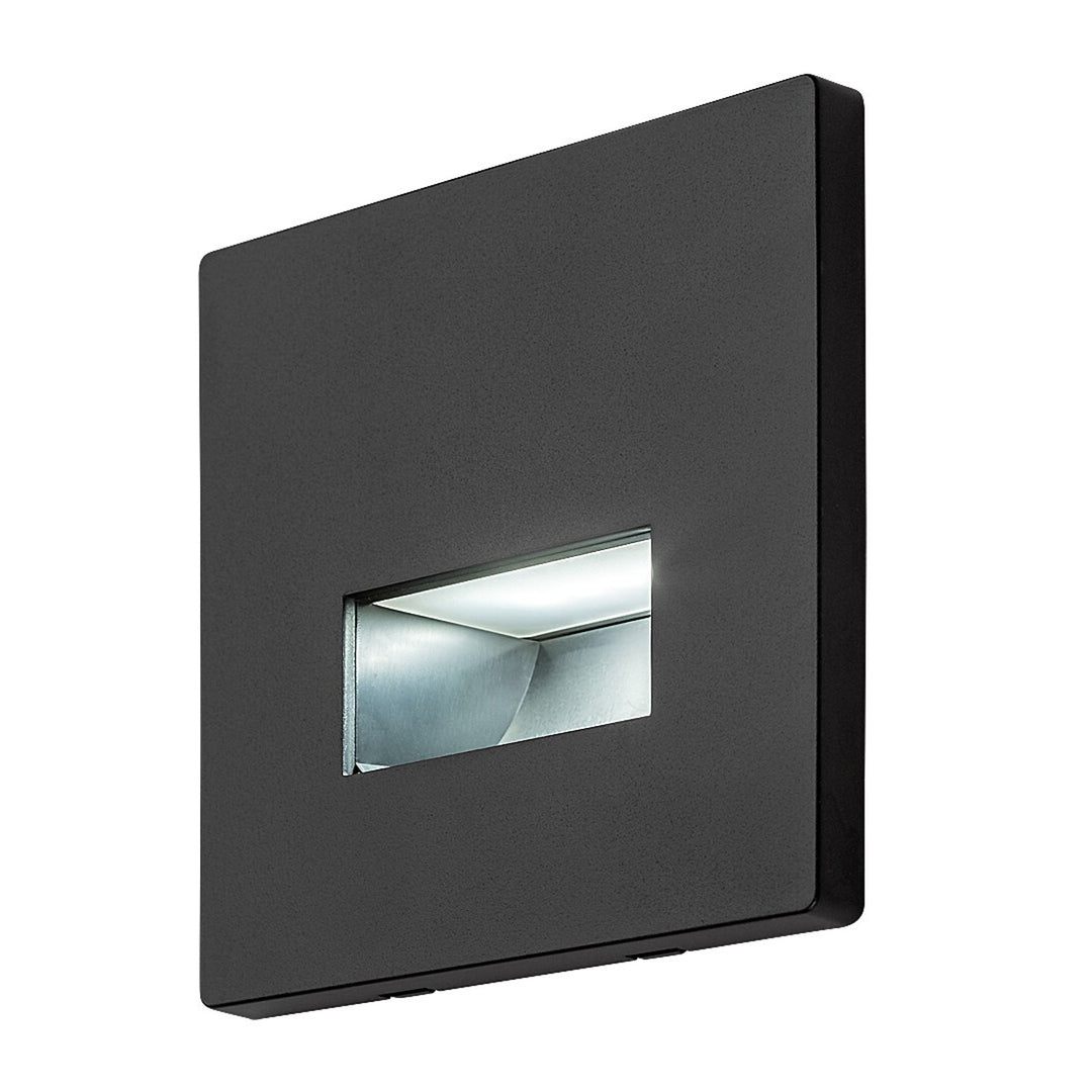 Lámpara Lunca LED de 1 W, IP20, negra, temperatura de color regulable: 3000, 4500 y 6500 K, 77195