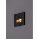 Lámpara Lunca LED 1 W IP20 negra 3000, 4500, 6500 K con sensor de movimiento y sensor de luz, 77197