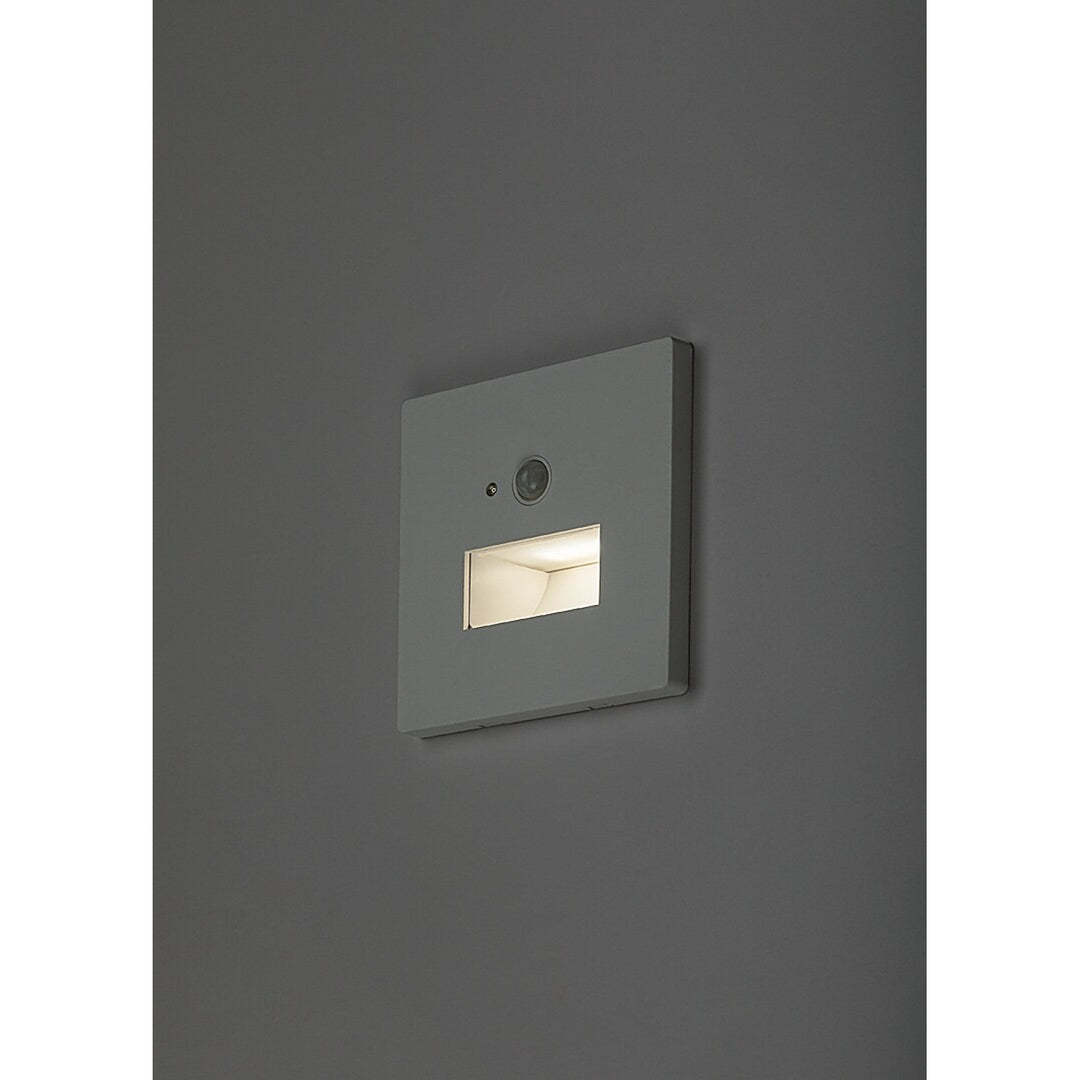 Lámpara Lunca LED 1 W IP20 blanca 3000, 4500, 6500 K con sensor de movimiento y sensor de luz, 77198