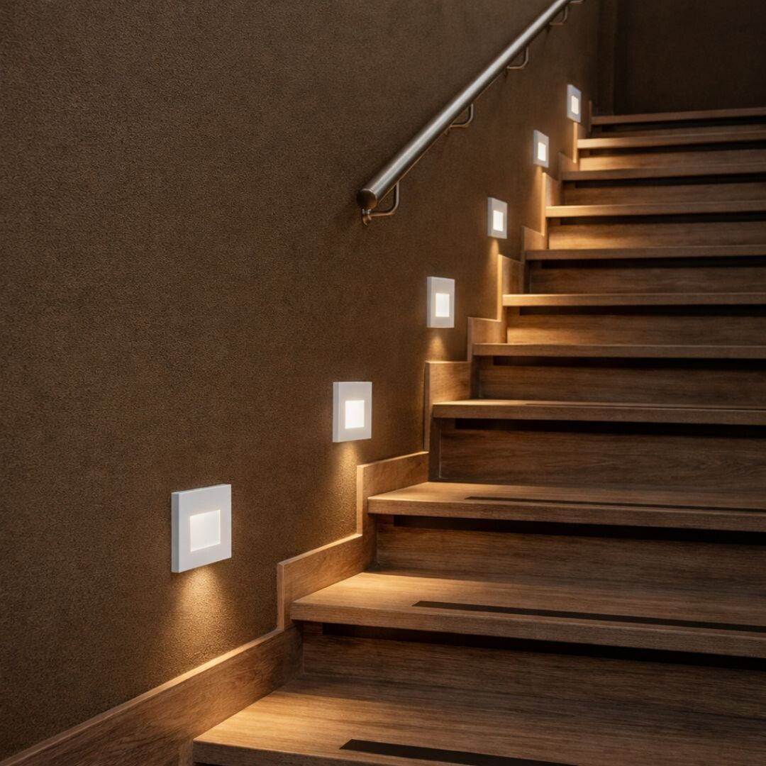 Lámpara Lunca LED 1 W IP20 blanca 3000, 4500, 6500 K con sensor de movimiento y sensor de luz, 77198