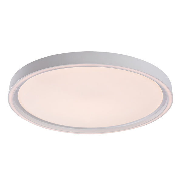 Lámpara de techo Rabalux Zerina, 31 W, IP40, blanca, 3000-6500 K, función de memoria, con mando a distancia, función de temporizador, efecto de luz nocturna, 75086