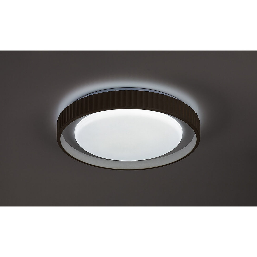 Lámpara Pastello LED 48 W IP20 gris-beige 3000-6500 K, función de memoria con mando a distancia, función de temporizador, efecto de luz nocturna, 71345