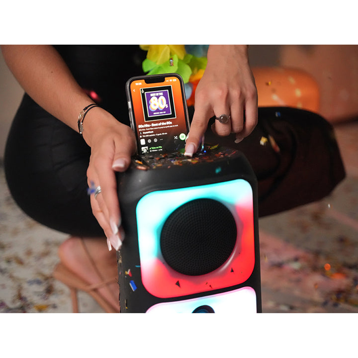 Altavoz inalámbrico Tracer, Bluetooth 5.0, potencia RMS de 20 W, modo karaoke, micrófono, Powervox P2 TWS