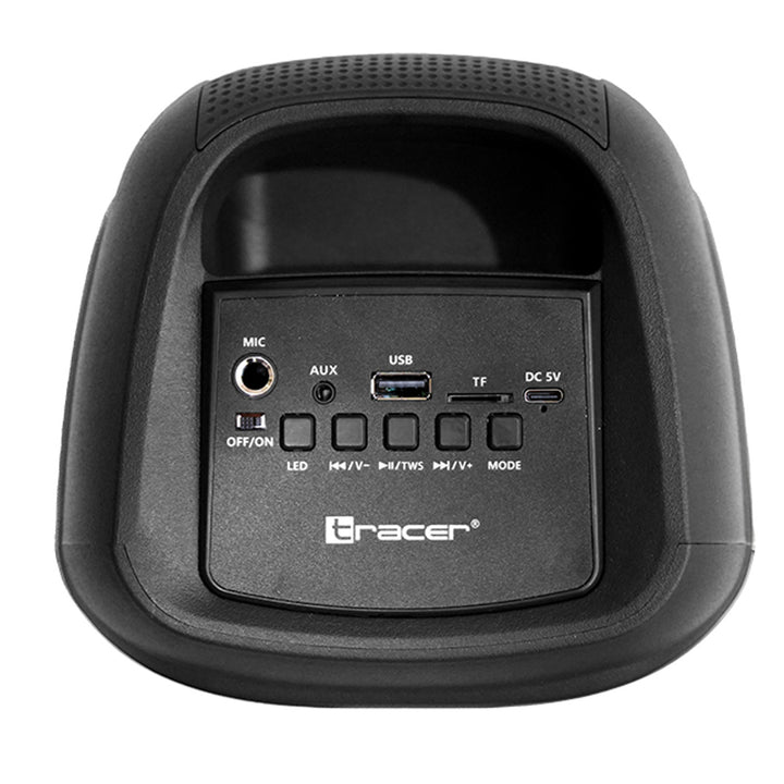 Altavoz inalámbrico Tracer, Bluetooth 5.0, potencia RMS de 20 W, modo karaoke, micrófono, Powervox P2 TWS