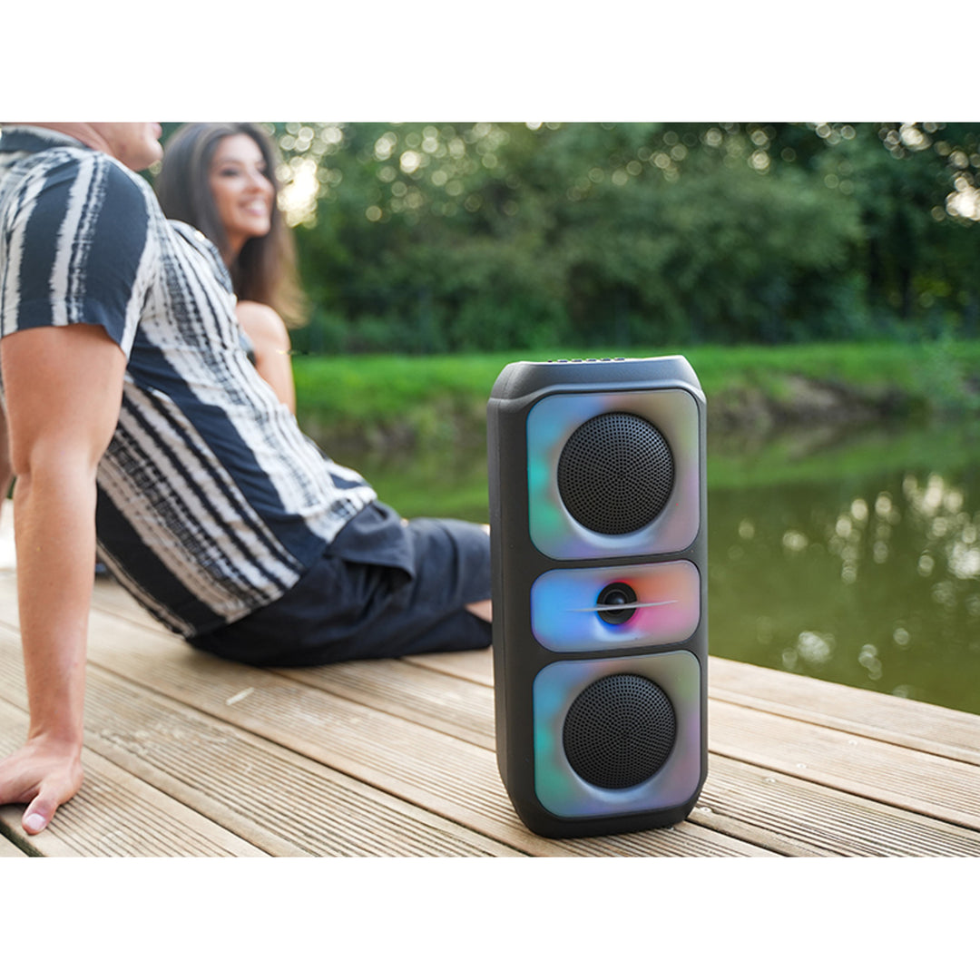 Altavoz inalámbrico Tracer, Bluetooth 5.0, potencia RMS de 20 W, modo karaoke, micrófono, Powervox P2 TWS