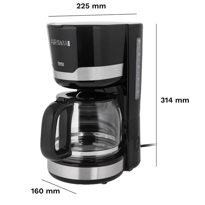 Cafetera de goteo Teesa AROMA 100, 1,5 l, potencia de 1000 W