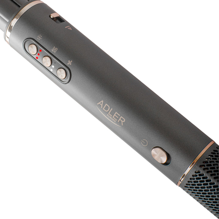 Secador con rizoador 7 en 1: 7 boquillas, ionización, aire frío, 3 niveles de temperatura, 3 velocidades, estuche de viaje, AD 2030, Adler