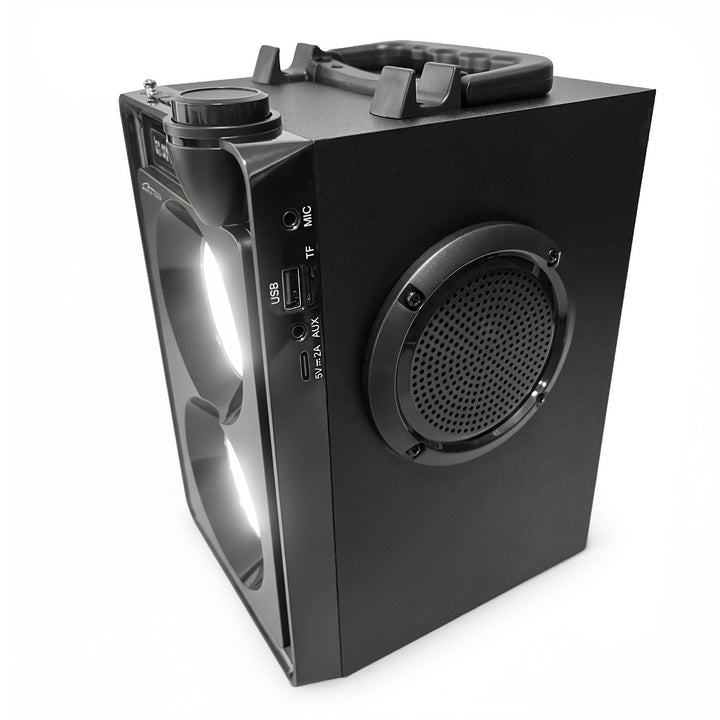 Altavoz Bluetooth portátil OVERBOX MT3186, radio FM, compatible con tarjetas SD y USB, potencia RMS de 30 W, Mediatech