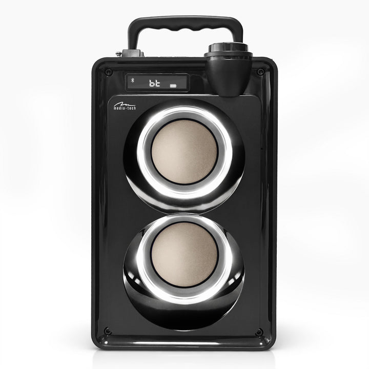 Altavoz Bluetooth portátil OVERBOX MT3186, radio FM, compatible con tarjetas SD y USB, potencia RMS de 30 W, Mediatech