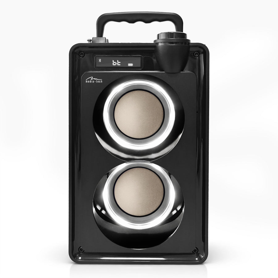 Altavoz Bluetooth portátil OVERBOX MT3186, radio FM, compatible con tarjetas SD y USB, potencia RMS de 30 W, Mediatech