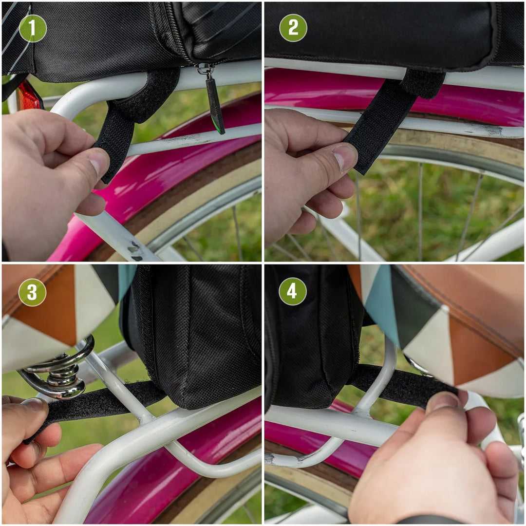 Bolsa, alforja de bicicleta para el portaequipajes trasero, capacidad de 12 l, impermeable, Vayox