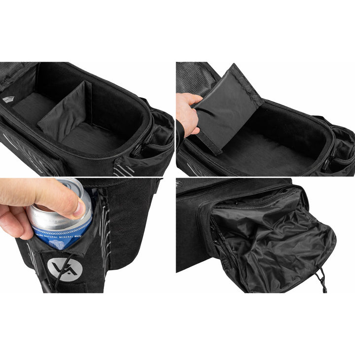 Bolsa, alforja de bicicleta para el portaequipajes trasero, capacidad de 12 l, impermeable, Vayox