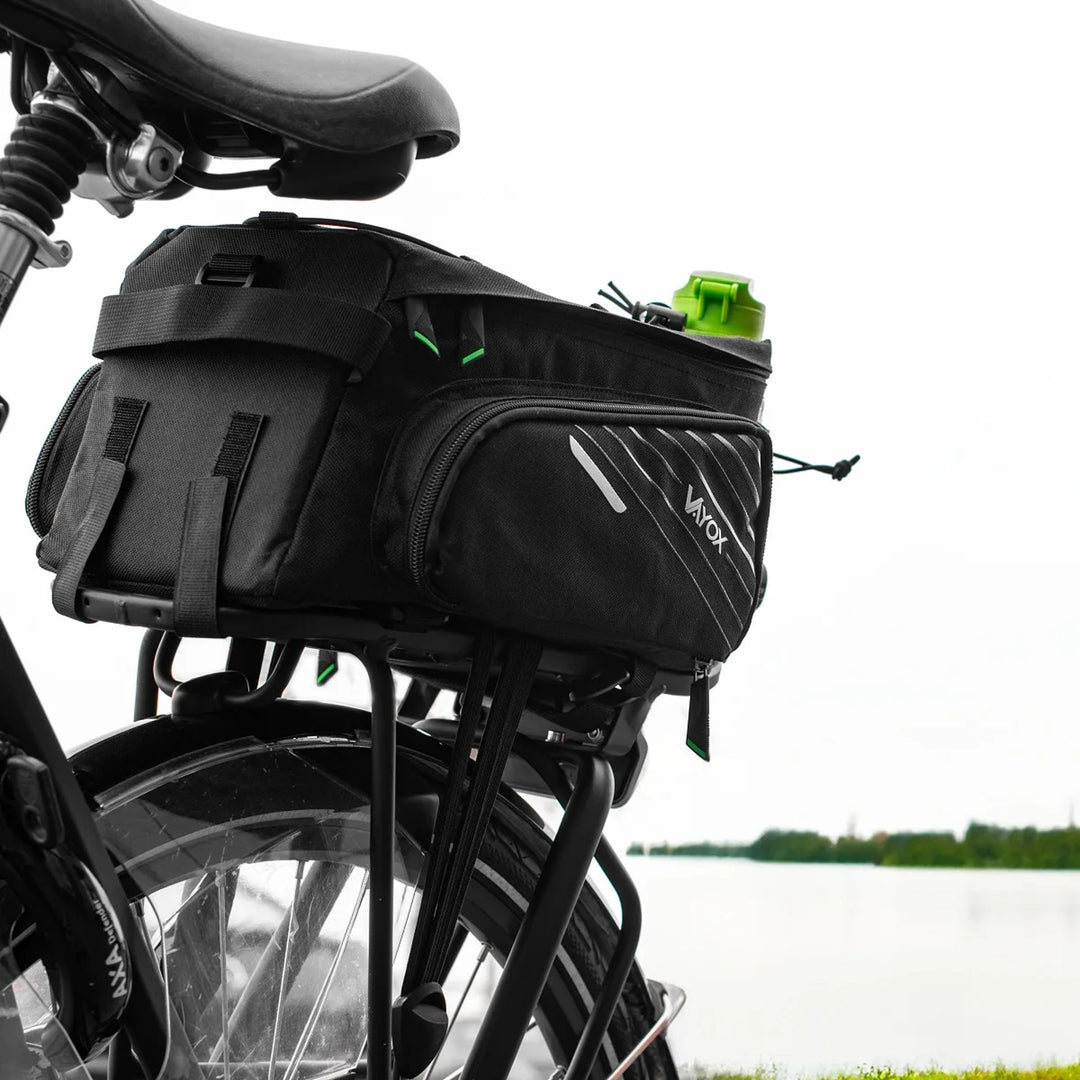 Bolsa, alforja de bicicleta para el portaequipajes trasero, capacidad de 12 l, impermeable, Vayox