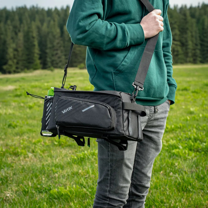 Bolsa, alforja de bicicleta para el portaequipajes trasero, capacidad de 12 l, impermeable, Vayox