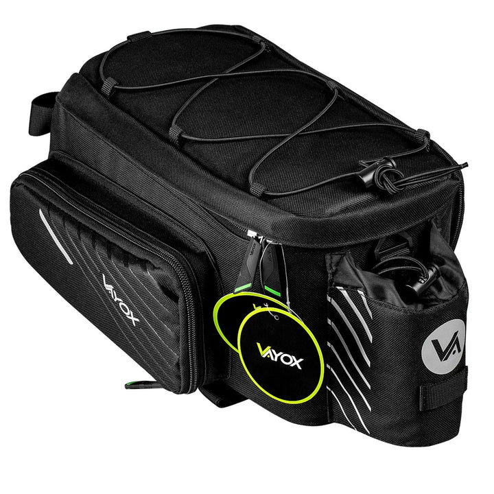 Bolsa, alforja de bicicleta para el portaequipajes trasero, capacidad de 12 l, impermeable, Vayox