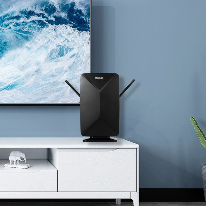 Antena activa, de interior, de exterior, DVB-T2, televisión terrestre 4K, Vayox
