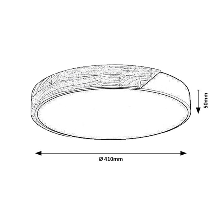 Lámpara de techo Rabalux Maple2 LED 24 W IP20, blanco mate, 3000 K, 71417